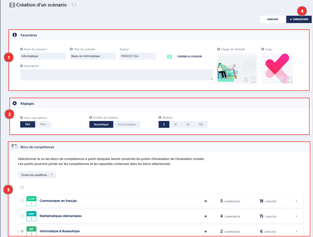 Evaluación cruzada por escenario