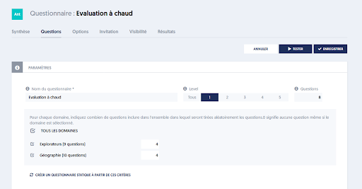 Questionnaire dynamique