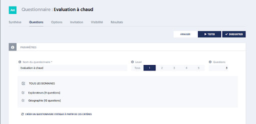 Questionnaire dynamique