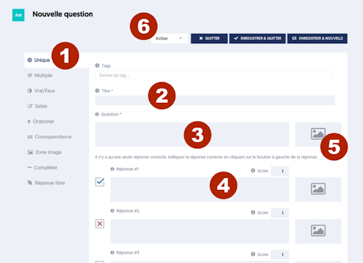 Saisie interactive d’une question